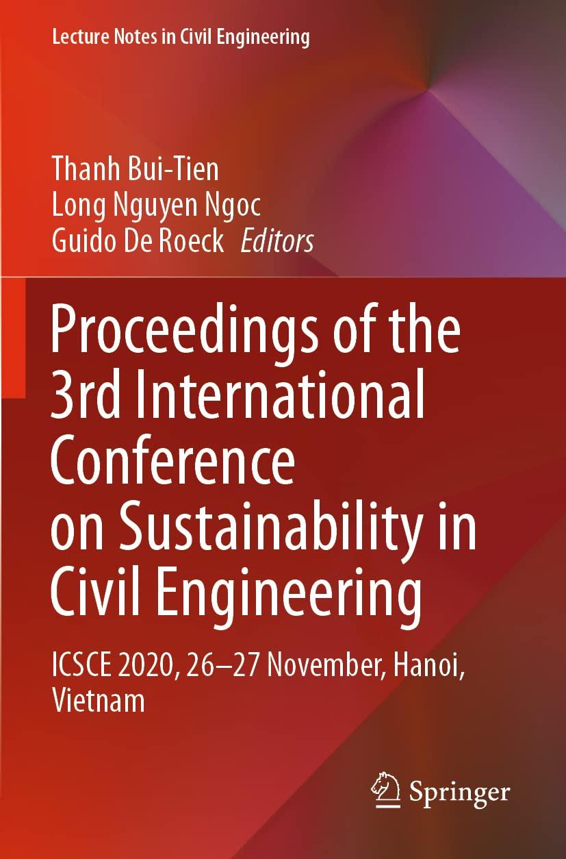 proceedings of the 3rd international conference on sustainability in civil engineering icsce 2020 26-27