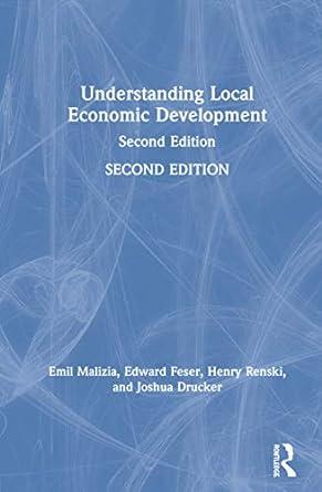 understanding local economic development 2nd edition emil malizia, henry renski , joshua drucker , edward j.