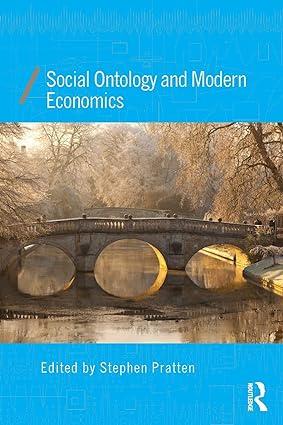 Social Ontology And Modern Economics