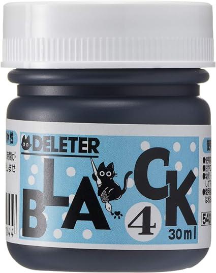 deleter manga ink black 4 versatile marker and water proof extra black ink  deleter b000uf565o