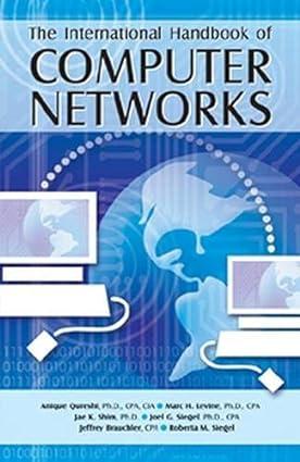 the international handbook of computer networks 1st edition anique qureshi, marc h. levine, jae k. shim, joel