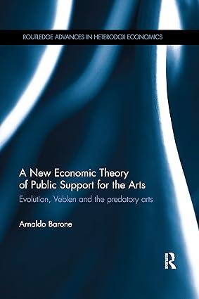 a new economic theory of public support for the arts evolution veblen and the predatory arts 1st edition