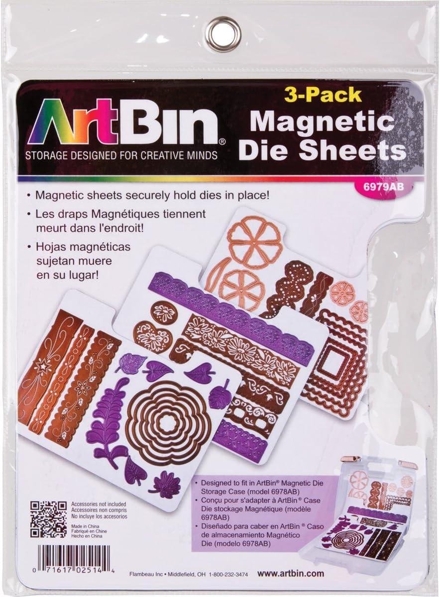 artbin magnetic die sheet set 3-pack die organizers  artbin b007sov4jm