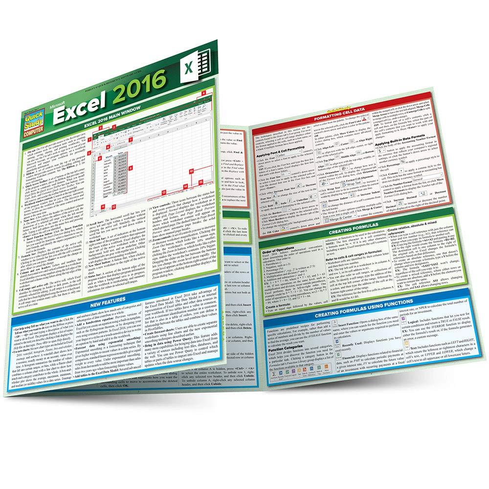 Microsoft Excel 2016 Quick Study Computer