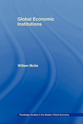 global economic institutions 1st edition willem molle 0415406811, 978-0415406819