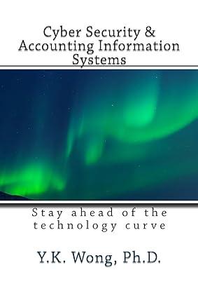 cyber security and accounting information systems stay ahead of the technology curve 1st edition y.k. wong,