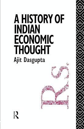 a history of indian economic thought 1st edition ajit k. dasgupta 1138009288, 978-1138009288