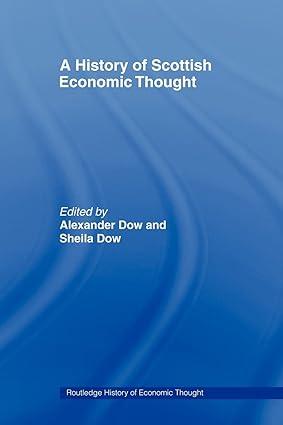 a history of scottish economic thought 1st edition alexander dow, sheila dow 0415493692, 978-0415493697