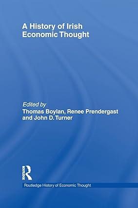 a history of irish economic thought 1st edition thomas boylan , renee prendergast, john turner 1138807079,