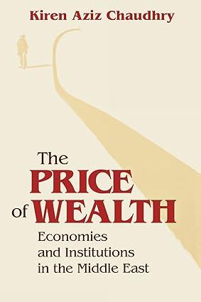 the price of wealth  economies and institutions in the middle east 1st edition kiren aziz chaudhry