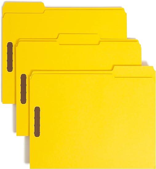 smead fastener file folder 2 fasteners reinforced 1/3-cut tab  smead b0000aqnw8