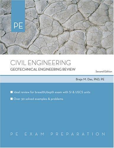 civil engineering geotechnical engineering review 2nd edition braja m. das 0793195632, 9780793195633