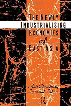 the newly industrializing economies of east asia 1st edition anis chowdhury 0415068762, 978-0415068765
