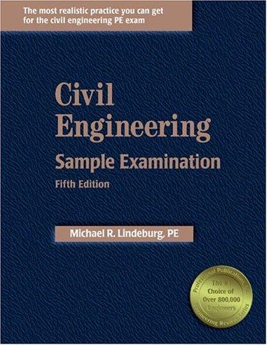 civil engineering sample examination 5th edition michael r. lindeburg 1888577606, 978-1888577600