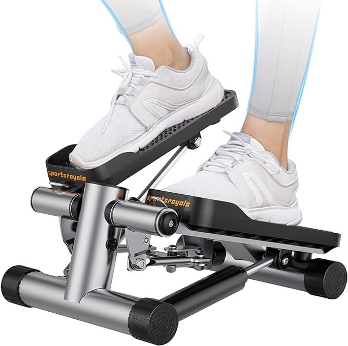 sportsroyals stair stepper for exercise mini steppers with resistance band  sportsroyals b0br521gnp