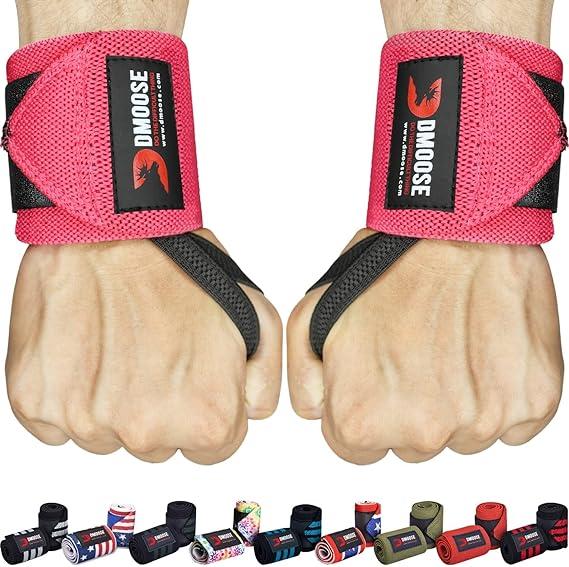 dmoose wrist wraps avoid injury and maximize grip  dmoose fitness b0b8tdss4h