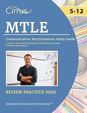 mtle communication arts literature study guide 2 practice tests and prep book for the minnesota teacher