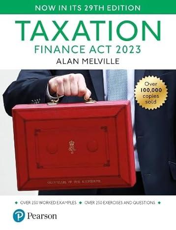 taxation finance act 2023 29th edition alan melville 129246108x, 978-1292461083
