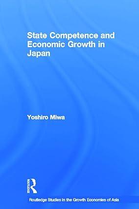 state competence and economic growth in japan 1st edition yoshiro miwa 041565193x, 978-0415651936