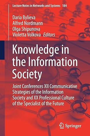 knowledge in the information society joint conferences xii communicative strategies of the information