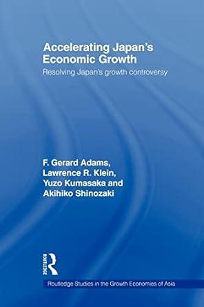 accelerating japans economic growth resolving japans growth controversy 1st edition f. gerard adams, lawrence