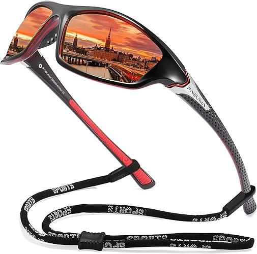 faguma sports polarized sunglasses for men cycling driving fishing 100% uv protection faguma b07mggvzr9