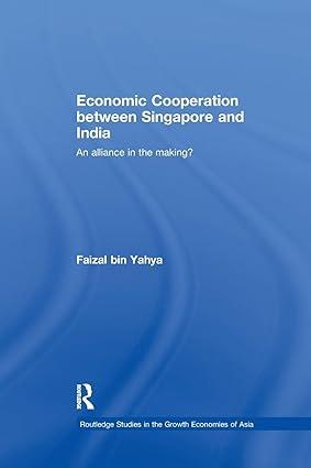 economic cooperation between singapore and india n alliance in the making 1st edition faizal bin yahya