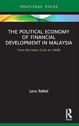 the political economy of financial development in malaysia from the asian crisis to 1mdb 1st edition lena