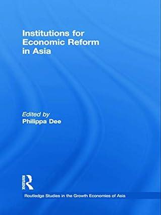 institutions for economic reform in asia 1st edition philippa dee 0415690137, 978-0415690133