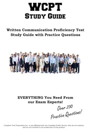 wcpt study guide written communications proficiency test study guide with practice questions 1st edition