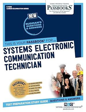 systems electronic communication technician 1st edition national learning corporation 1731842457,