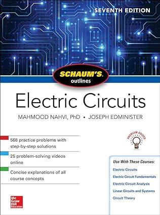 schaum s outline of electric circuits 7th edition mahmood nahvi, joseph edminister 1260011968, 978-1260011968