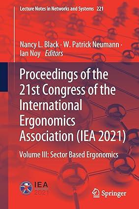 proceedings of the 21st congress of the international ergonomics association iea 2021 volume iii sector based