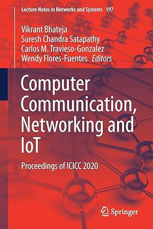 computer communication networking and iot proceedings of icicc 2020 2021 edition vikrant bhateja, suresh
