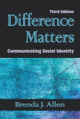 difference matters communicating social identity 3rd edition brenda j. allen 1478650036, 978-1478650034