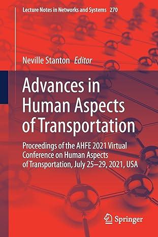 advances in human aspects of transportation proceedings of the ahfe 2021 virtual conference on human aspects