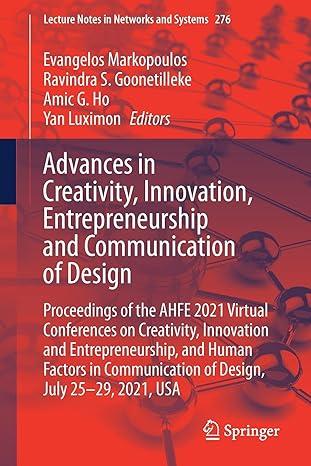 advances in creativity innovation entrepreneurship and communication of design proceedings of the ahfe 2021