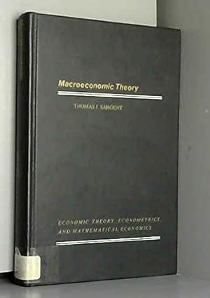 macroeconomic theory 1st edition thomas j sargent 0126197504, 978-0126197501