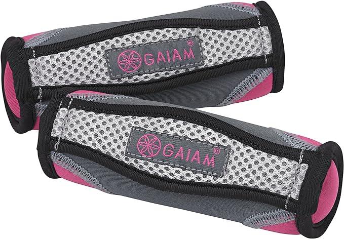 gaiam hand weights for women and men soft dumbbell  gaiam b01icbqlpg