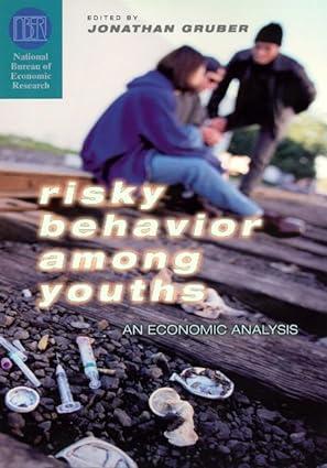 risky behavior among youths an economic analysis 1st edition jonathan gruber 0226310132, 978-0226310138
