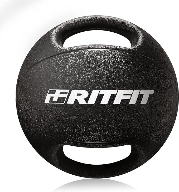 ritfit medicine ball with handles balance training ritfit b09n8rsjcs