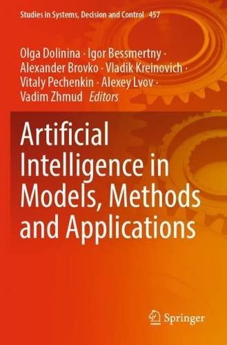 artificial intelligence in models methods and applications 1st edition olga dolinina , igor bessmertny ,