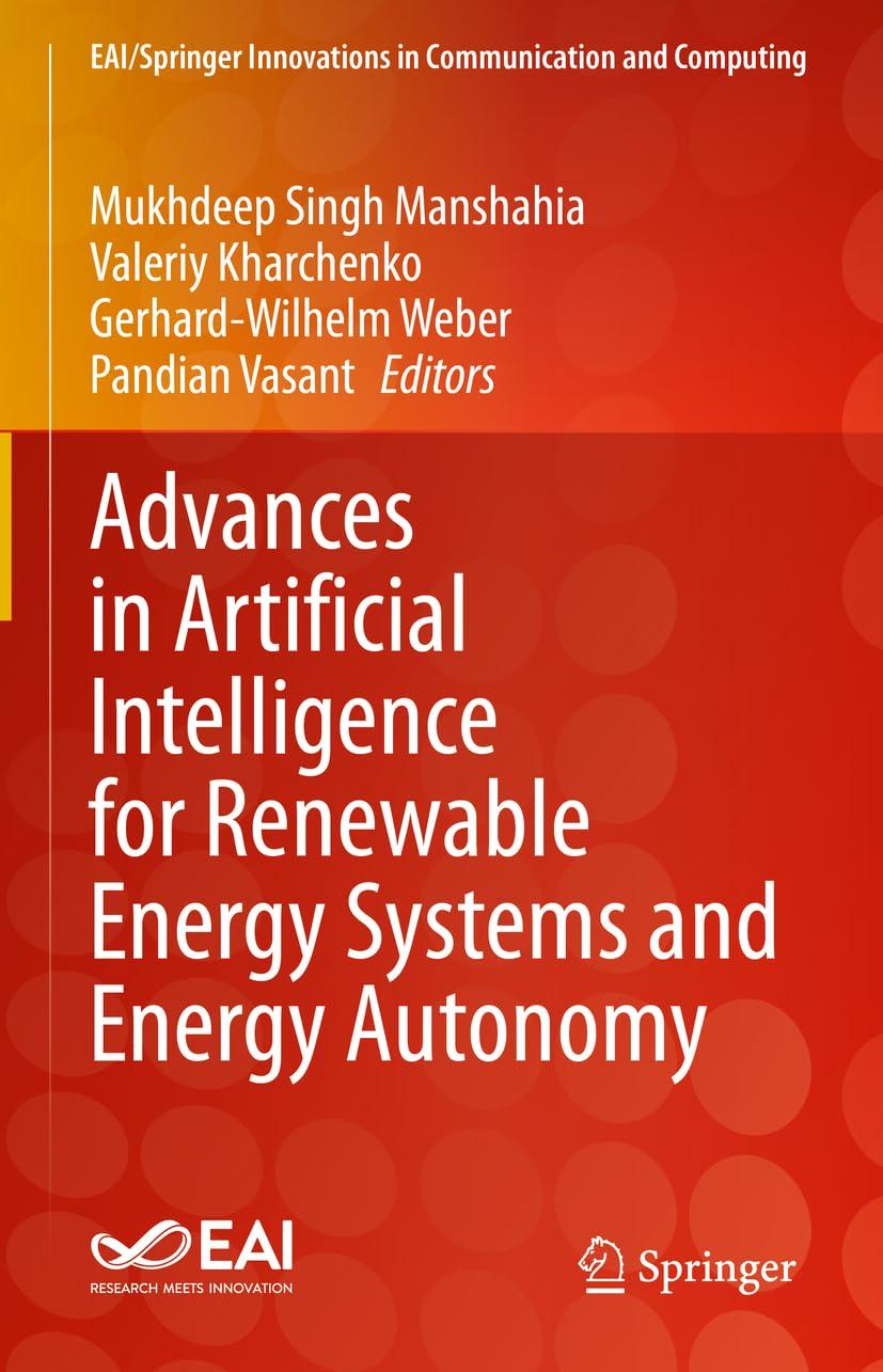 advances in artificial intelligence for renewable energy systems and energy autonomy 1st edition mukhdeep