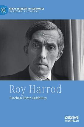Roy Harrod Great Thinkers In Economics
