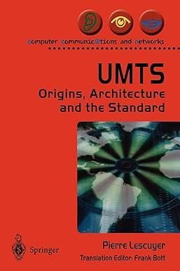 umts origins architecture and the standard 1st edition f. bott 9781852336769, 978-1852336769