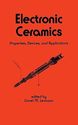 electronic ceramics properties devices and applications 1st edition l. levinson 0824777611, 978-0824777616