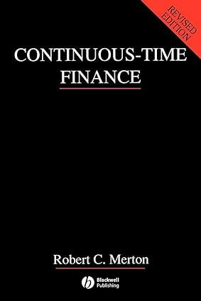 continuous time finance 1st edition robert c. merton 0631185089, 978-0631185086