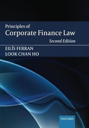 principles of corporate finance law 2nd edition eilis ferran, look chan ho 0199671354, 978-0199671359