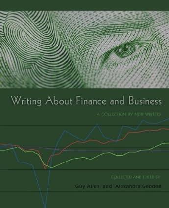 writing about finance and business first canadian edition alexandrea geddes 1927023866, 978-1927023860