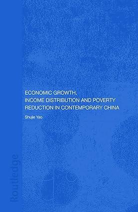 economic growth income distribution and poverty reduction in contemporary china 1st edition shujie yao